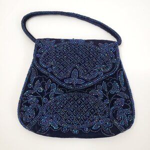 Vintage Hand Beaded Evening Bag – Elegant Collectible Purse